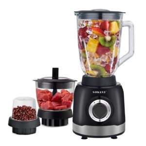 3-in-1 Multi-Purpose Blender and Food Processor for Smoothies