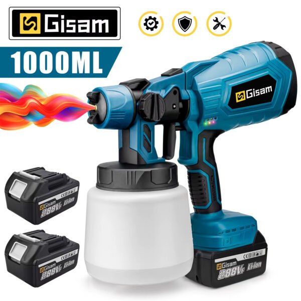 Powerful electric spray gun for car and furniture paint - Image 2