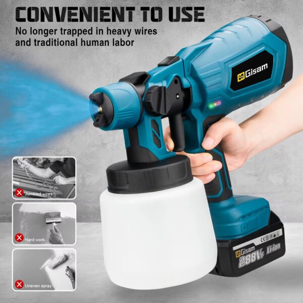 Powerful electric spray gun for car and furniture paint - Image 6