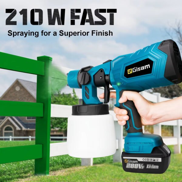 Powerful electric spray gun for car and furniture paint - Image 7