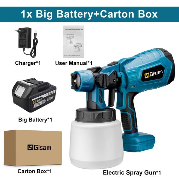 Powerful electric spray gun for car and furniture paint - Image 8