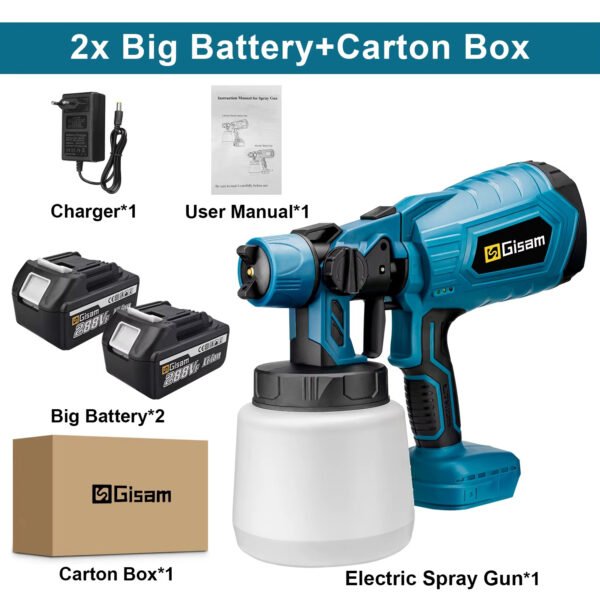 Powerful electric spray gun for car and furniture paint - Image 9