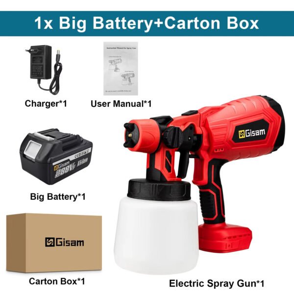 Powerful electric spray gun for car and furniture paint - Image 14
