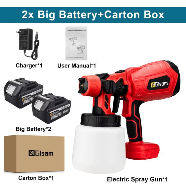 Powerful electric spray gun for car and furniture paint - Image 16